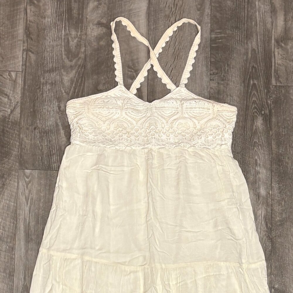 Creme Maxi Dress | American Eagle